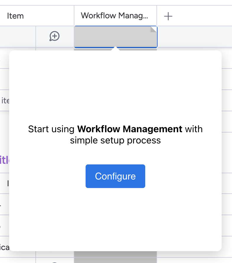 configure